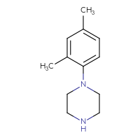 Chemical structure of 1-(2,4-dimethylphenyl)piperazine - CSSB00011215958