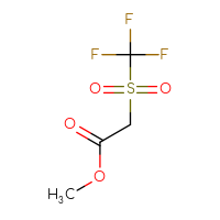 Chemical structure of methyl 2-trifluoromethanesulfonylacetate - CSSB00000703690
