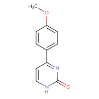 Chemical structure of 4-(4-methoxyphenyl)-1,2-dihydropyrimidin-2-one - CSSB00012237100