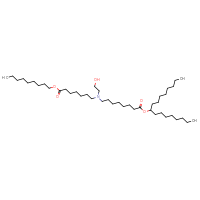 Chemical structure of heptadecan-9-yl 8-[(2-hydroxyethyl)[7-(nonyloxy)-7-oxoheptyl]amino]octanoate - CSSB06726391229