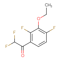 Chemical structure of 1-(3-ethoxy-2,4-difluorophenyl)-2,2-difluoroethan-1-one - CSSB14994614056