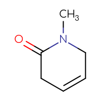 Chemical structure of 1-methyl-1,2,3,6-tetrahydropyridin-2-one - CSSB00010878914