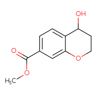 Chemical structure of methyl 4-hydroxy-3,4-dihydro-2H-1-benzopyran-7-carboxylate - CSSB00010174344