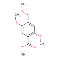 Chemical structure of methyl 2,5-dimethoxy-4-(methoxymethyl)benzoate - CSSB00133635357