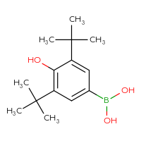 Chemical structure of (3,5-di-tert-butyl-4-hydroxyphenyl)boronic acid - CSSB00021064566