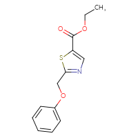 Chemical structure of ethyl 2-(phenoxymethyl)-1,3-thiazole-5-carboxylate - CSSB01402449693