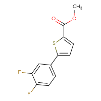 Chemical structure of methyl 5-(3,4-difluorophenyl)thiophene-2-carboxylate - CSSB05793012675
