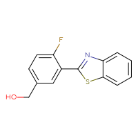 Chemical structure of [3-(1,3-benzothiazol-2-yl)-4-fluorophenyl]methanol - CSSB02505915707
