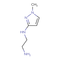 Chemical structure of N1-(1-methyl-1H-pyrazol-3-yl)ethane-1,2-diamine - CSSB00000720901