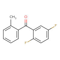 Chemical structure of (2,5-difluorophenyl)(2-methylphenyl)methanone - CSSB00000323693