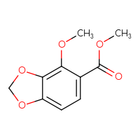 Chemical structure of methyl 4-methoxy-2H-1,3-benzodioxole-5-carboxylate - CSSB00010766343