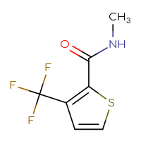 Chemical structure of N-methyl-3-(trifluoromethyl)thiophene-2-carboxamide - CSSB14793649257