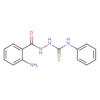 Chemical structure of 2-amino-N-[(phenylcarbamothioyl)amino]benzamide - CSSB00025733540