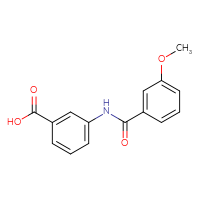 Chemical structure of 3-(3-methoxybenzamido)benzoic acid - CSSB00020602627
