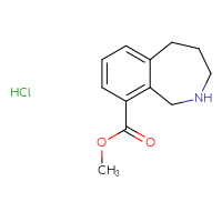 Chemical structure of methyl 2,3,4,5-tetrahydro-1H-2-benzazepine-9-carboxylate hydrochloride - CSSB14828291312