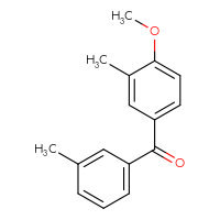 Chemical structure of (4-methoxy-3-methylphenyl)(3-methylphenyl)methanone - CSSB00000438997