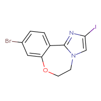Chemical structure of 12-bromo-4-iodo-9-oxa-3,6-diazatricyclo[8.4.0.0²,⁶]tetradeca-1(14),2,4,10,12-pentaene - CSSB00010740201