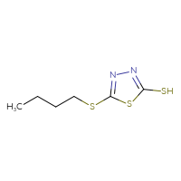 Chemical structure of 5-(butylsulfanyl)-1,3,4-thiadiazole-2-thiol - CSSB00000017807