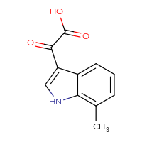 Chemical structure of 2-(7-methyl-1H-indol-3-yl)-2-oxoacetic acid - CSSB00010235182