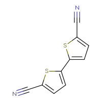 Chemical structure of [2,2'-bithiophene]-5,5'-dicarbonitrile - CSSB06581407077