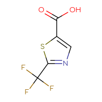 Chemical structure of 2-(trifluoromethyl)-1,3-thiazole-5-carboxylic acid - CSSB00012003780