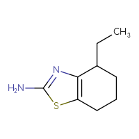 Chemical structure of 4-ethyl-4,5,6,7-tetrahydro-1,3-benzothiazol-2-amine - CSSB00011697955