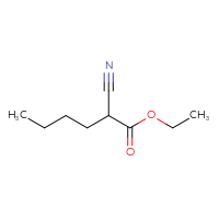 Chemical structure of ethyl 2-cyanohexanoate - CSSB00011995914