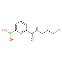 Chemical structure of {3-[(3-chloropropyl)carbamoyl]phenyl}boronic acid - CSSB00000049437