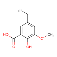 Chemical structure of 5-ethyl-2-hydroxy-3-methoxybenzoic acid - CSSB00012278562