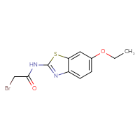 Chemical structure of 2-bromo-N-(6-ethoxy-1,3-benzothiazol-2-yl)acetamide - CSSB00005772641