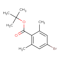 Chemical structure of tert-butyl 4-bromo-2,6-dimethylbenzoate - CSSB06256340321