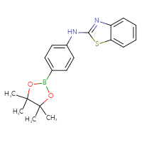 Chemical structure of N-[4-(4,4,5,5-tetramethyl-1,3,2-dioxaborolan-2-yl)phenyl]-1,3-benzothiazol-2-amine - CSSB00020630815