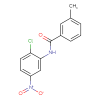 Chemical structure of N-(2-chloro-5-nitrophenyl)-3-methylbenzamide - CSSB00015293845