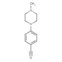 Chemical structure of 4-(4-methylpiperazin-1-yl)benzonitrile - CSSB00000234317