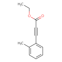 Chemical structure of ethyl 3-(2-methylphenyl)prop-2-ynoate - CSSB00011998356