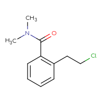 Chemical structure of 2-(2-chloroethyl)-N,N-dimethylbenzamide - CSSB21043409027