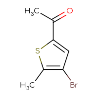 Chemical structure of 1-(4-bromo-5-methylthiophen-2-yl)ethan-1-one - CSSB00013316047