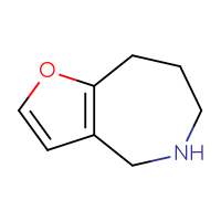 Chemical structure of 4H,5H,6H,7H,8H-furo[3,2-c]azepine - CSSB00000134501