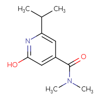 Chemical structure of 2-hydroxy-N,N-dimethyl-6-(propan-2-yl)pyridine-4-carboxamide - CSSB00083809947