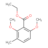 Chemical structure of ethyl 2,6-dimethoxy-3-methylbenzoate - CSSB00135464223