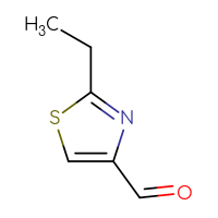 Chemical structure of 2-ethyl-1,3-thiazole-4-carbaldehyde - CSSB00000743684