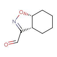 Chemical structure of (3aR,7aR)-3a,4,5,6,7,7a-hexahydro-1,2-benzoxazole-3-carbaldehyde - CSSB00159312615