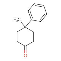Chemical structure of 4-methyl-4-phenylcyclohexan-1-one - CSSB00000689036