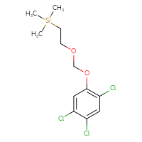 Chemical structure of trimethyl({2-[(2,4,5-trichlorophenoxy)methoxy]ethyl})silane - CSSB21432559070
