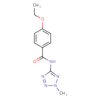 Chemical structure of 4-ethoxy-N-(2-methyl-2H-1,2,3,4-tetrazol-5-yl)benzamide - CSSB00102625946