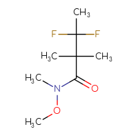 Chemical structure of 3,3-difluoro-N-methoxy-N,2,2-trimethylbutanamide - CSSB00019973833