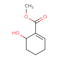 Chemical structure of methyl 6-hydroxycyclohex-1-ene-1-carboxylate - CSSB00011019846