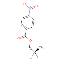 Chemical structure of [(2S)-2-methyloxiran-2-yl]methyl 4-nitrobenzoate - CSSB00000059253