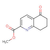 Chemical structure of methyl 5-oxo-5,6,7,8-tetrahydroquinoline-2-carboxylate - CSSB00021604939