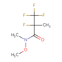 Chemical structure of 2,3,3,3-tetrafluoro-N-methoxy-N,2-dimethylpropanamide - CSSB02127409633